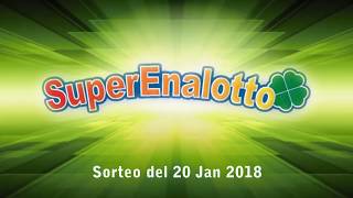 SuperEnalotto de Italia resultado del 20 de enero del 2018 [upl. by Goldwin]