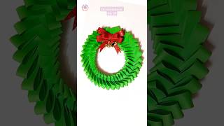 christmasdecorNO39 christmascrafts papercraft christmaswreath craftideas artandcraft shorts [upl. by Avraham]