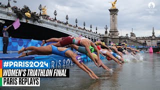 Womens Triathlon Full Final 🥇  Paris Replays [upl. by Rezeile918]