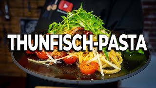 Thunfisch Pasta Rezeptvideo  Die musst du probieren [upl. by Aisorbma]