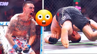 LIVE Reaction To Max Holloway Brutally KOing Justin Gaethje [upl. by Zeiger]