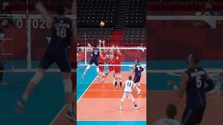 Spike over the block by Alessandro Michieletto 😱 volleyball shorts [upl. by Forsyth]