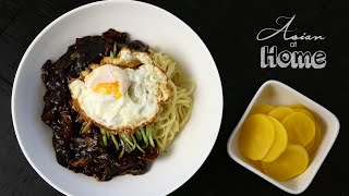 Jjajangmeyon Korean Black Bean Noodles [upl. by Richer894]