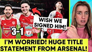 Arsenal Back In Title Race😭 Declan Rice Is To Good🤬 Arsenal 31 Liverpool Reaction [upl. by Chet962]