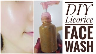 Homemade Skin Brightening Licorice Face wash to remove Sun tanScars and Uneven Skin Tone [upl. by Anirrok]