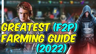 Best Free To Play Farming Guide SWGOH 2022 [upl. by Ayifas203]