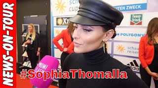 Sophia Thomalla  Lieber Basketball als Fussball Roter Teppich Talk  Schauinslandreisen Cup 2018 [upl. by Hanas748]