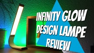 INFINITY GLOW Designer LED Leuchte von 1byone mit eingeb Akku dimmbar ampTouch Bedienung  Review [upl. by Penelopa]