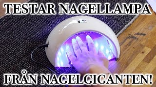 Testar lampa för gelenaglar från nagelgiganten [upl. by Lukin]