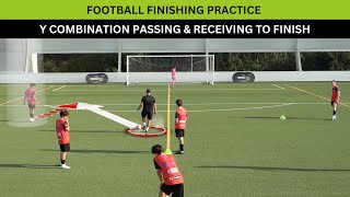 Y Combination Passing amp Receiving To Finish Football Practice [upl. by Adnilec]