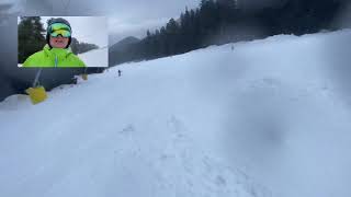 Bansko Ski 🏂⛷👇202021 fresh snow ❄️ falling higher up [upl. by Richard]