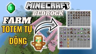 Hướng Dẫn Xây Máy Farm Totem Tự Động Trong Minecraft Bedrock 121 [upl. by Irneh]