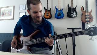 Periphery  quotSentient Glowquot Partial Bass Cover [upl. by Herwig]