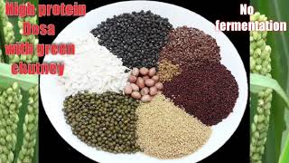 Healthy high proteinous multi millet dosa Best recipe for weight loss [upl. by Marcoux]