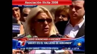 2008  Elisa Carrió en Comodoro Py denuncia  Asociación Ilícita [upl. by Emelun]