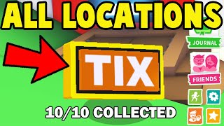 All 10 TIX LOCATIONS in Adopt Me Roblox Classic Event [upl. by Babita693]