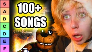 Reacting to and Ranking EVERY FNAF Song From Worst to Best 100 Songs [upl. by Llevart]