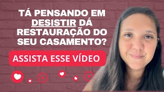 TÁ PENSANDO EM DESISTIR DA RESTAURAÇÃO ASSISTA ESSE VÍDEO [upl. by Haskell]