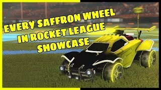 I COLLECTED EVERY SAFFRON WHEEL IN ROCKET LEAGUE SHOWCASE WITH TW OCTANE AND MAINFRAME [upl. by Ermengarde347]