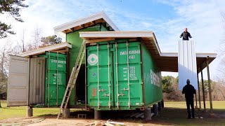 We Built An Off Grid SHIPPING CONTAINER HOME start to finish [upl. by Nycila600]