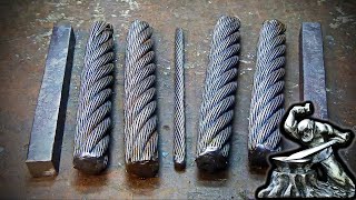 Dagger blade Damascus of the cable [upl. by Amsirp]