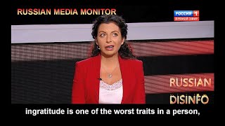 Margarita Simonyan says Ukrainians are ungrateful [upl. by Darin]