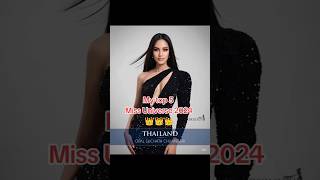 Top 5 Miss Universe 2024 missuniverse thailand peru venezuela denmark dominicanrepublic mu [upl. by Fisher]