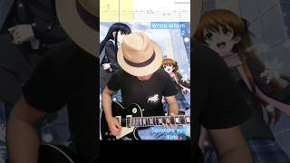 sayonara no kotoRena Uehara whitealbum2 anime guitartutorial shortlessons lesson viralshort [upl. by Oninrutas330]