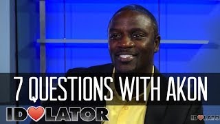 7 Questions with Akon Lighting Africa Michael Jackson Laurieann Gibson amp More [upl. by Yendahc]