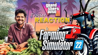 4  GTA 6 Trailer Live Reaction amp FARMING SIMULATOR 22 w Shreeman Legend  Full Gameplay  Hindi [upl. by Enirroc769]