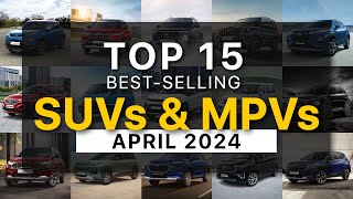 Top 15 Best Selling SUVs amp MPVs In India In April 2024 [upl. by Jillene]