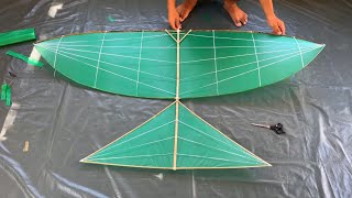 PAANO GUMAWA NG LAYANGAN TRIANGLE TUTORIAL SARANGGOLA [upl. by Llehsam481]