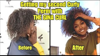 My first Curly Perm retouch on my Gina Curl [upl. by Relyk]