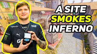 CS2 Inferno  New A Site Smokes On Inferno [upl. by Yetac]