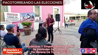 Morenistas y simpatizantes se deslindan de Candidata de morena Tuxpan [upl. by Annehs735]