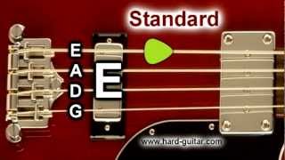 Bass Guitar Tuner  E Standard Tuning E A D G 4 Strings [upl. by Siraj358]