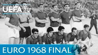 Italy v Yugoslavia 1968 UEFA European Championship final highlights [upl. by Erdnoid]