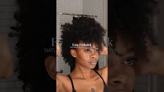 easy frohawk on natural hair ♥  mynaturalhairisdope natural curlyhair naturalhairgoals hair [upl. by Erual]