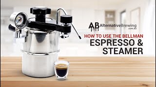 How to use the Bellman Stovetop Espresso Maker amp Steamer [upl. by Chloras]