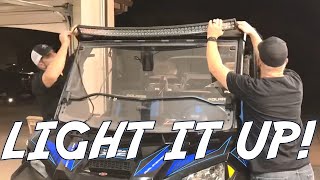 How to install a light bar  Polaris Ranger XP [upl. by Eerrehs]