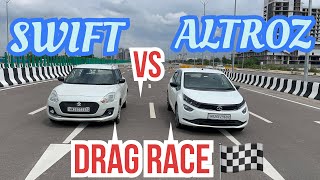 SWIFT VS ALTROZ DRAG RACE  ALTROZ DIESEL [upl. by Gale350]