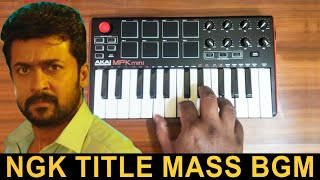 NGK Title Track Bgm  Cover By Raj Bharath  Surya Selvaraghavan YSR [upl. by Aerahs126]