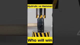 Hammer vs hydraulic who will win information businessideaa experiment hydrulicpress [upl. by Carny]