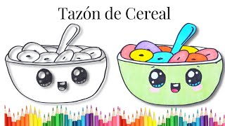 Como Dibujar un Tazon de Cereal [upl. by Enert]