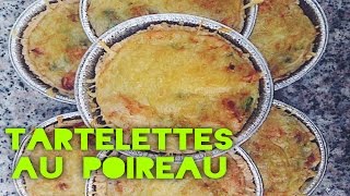 Tartelettes au poireau  SoyonsKitch [upl. by Eaned]