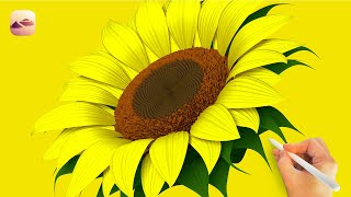 Nomad Sculpt Tutorial／ How To Make a Sunflower on iPad Pro [upl. by Rubbico682]