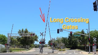 Long Gate Arm Barriers At Railroad Crossings [upl. by Ennayr]