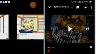 Reacting to nightmare fredbear laugh speed up ft sally [upl. by Bashee]