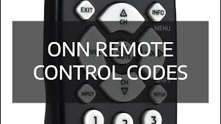 Download all onn remote control codes [upl. by Notlehs920]