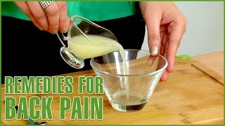 2 Natural Home Remedies For BACK PAIN RELIEF Quickly [upl. by Notsuh813]